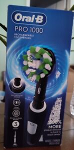 New ListingOral-B Pro 1000 Electric Rechargeable Toothbrush BLACK - *New/Damaged Box*
