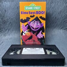 Sesame Street: Elmo Says BOO! VHS Elmo The Count Rare Halloween Cartoon Movie