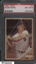 1962 Topps SETBREAK #1 Roger Maris New York Yankees PSA 8 NM-MT