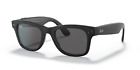 Ray-Ban Stories Wayfarer FACEBOOK Square Smart Glasses Matte Black/Gray 50mm Std