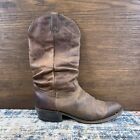 Vtg Durango Brown Leather Cowboy Boots Western Mens Sz 11D USA Made
