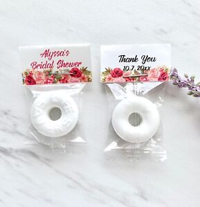 50 Personalized bridal shower mints, affordable favors, bridal shower candy