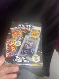 Mystery Pokémon Gems (1) Graded Card And (2) Rare Booster Packs