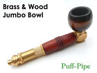 Metal Tobacco Smoking Pipe Brass Wood Bowl Stone Glass Wooden Pipes 3/4