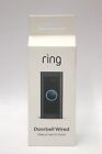 New ListingRing - Wi-Fi Video Doorbell - Wired - Black