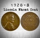 1928 S Lincoln Wheat Cent Circulated (G/VG) Good to Very Good *JB's Coins*
