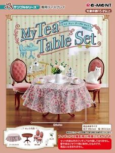 2800yen Re-ment Miniature My secret tea time tea party My tea table Set