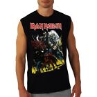 IRON MAIDEN THE NUMBER OF TH BEAST  ROCK BAND BLACK MUSCLE SHIRT