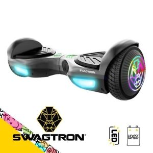 Swagtron Hoverboard w/ Light-Up Wheels 7 Mph Kids Self-Balancing Scooter UL2272
