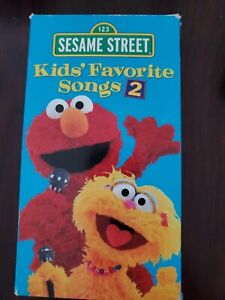 SESAME STREET KIDS' FAVORITE SONGS 2 Vhs Video Tape 2001 Jim Henson Muppets Sony