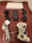 Sony PlayStation 2 Slim PS2 SCPH-70000 Plays US Games White Tested !!!