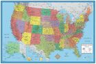United States Map Poster Classic Premier USA US Wall Poster Decor