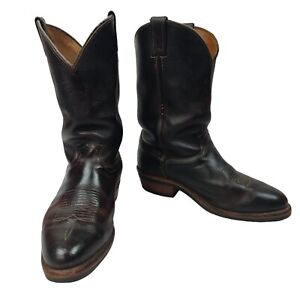 Chippewa Mens Size 11 EE Brown Leather Cowboy Western Boots