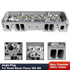 Aluminum Bare Cylinder Head For Chevy Small Block Chevy 283 350 400 Angle Plug