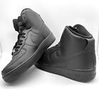 Nike Air Force 1 High '07 Triple Black Sneakers Shoes  CW2290-001 Mens Size 9