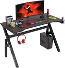 47 inch gaming desk PC carbon fiber desk ultimate gaming console workstation