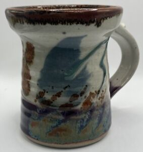 Hand Thrown Studio Art Pottery Handled Coffee Mug