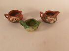 Roseville Pottery Creamers, Estate Lot of 3, Very Good Condition
