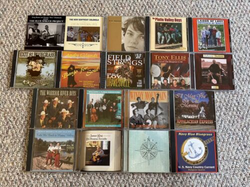 Bluegrass CD Lot (18) Lonesome Pine Fiddlers Tony Ellis K.C. Groves Kentucky