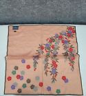 Vintage Museum of Fine Arts Boston Handkerchief Womens Square Pink Floral NWT