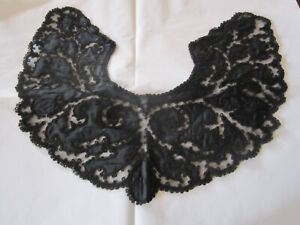 Antique Black Lace & Silk Neck
