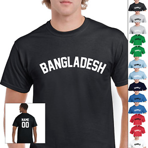 Country of Bangladesh Jersey Sports Letter Personalized Name Number T-Shirt