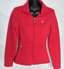 Spyder Sweater Women's Pink Full Zip Core Ski Jacket Zipper Pockets Sz Small