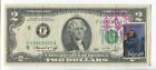 1976 $2 Dollar Commerative Note W Stamp NJ First Day of Issue FDOI UNC #175