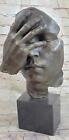 Shame on Me Surreal Face Hand Salvador Dali Bronze Statue Sculpture Modern Art