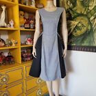 Vintage 40s Neat N' Tidy Pre Swirl Pinafore Apron Wrap House Chore Dress S/M