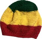 Handmade Red Yellow Green Beret Tam Hat Rasta Slouch Beanie  Dreadlocks Dreads
