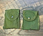 2-US Military Surplus Army FIRST AID COMPASS POUCH Carrier Case w/ Alice Clip