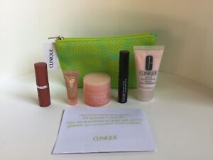 Clinique 6 PCS Makeup / Skincare Travel Gift Set with bag NEW