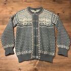 Dale Of Norway Fair Isle Cardigan Sweater Mens Medium (50) Nordic Clasp Vintage