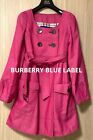 BURBERRY BLUE LABEL Pink Denim Trench Coat Size 36 From Japan