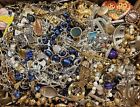 HUGE 10+ lbs Vintage Mod Jewelry Lot Earrings Bracelets Necklaces Some Signed +