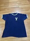 Vintage Champion Shirt Adult Extra Large Yale University Blue Single Stitch 70s
