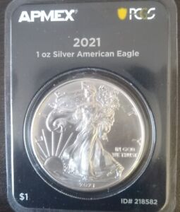 2021 Type 1 American Silver Eagle 1 oz .999 Fine Silver Brilliant Uncirculated