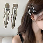 Hair Accessories Geometric Alloy Hair Clip Metal Wave Barrettes Silver Simple