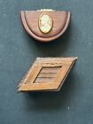 Box Lot Pill Trinket Snuff Wood Hinged Lot Antique Vintage Estate Cameo Topped