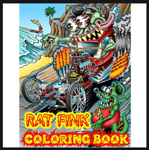 Rat Fink Coloring Book: +30 Vivid High-quality Illustrations of Rat Fink Monster