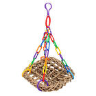 New ListingNest Basket Swing Bird Toy Cages Toy Parrot Natural Cockatiel Budgie Chewing Toy