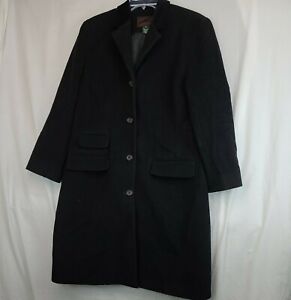 Lauren Ralph Lauren Coat Womens 8 Classic Black 100% Virgin Wool