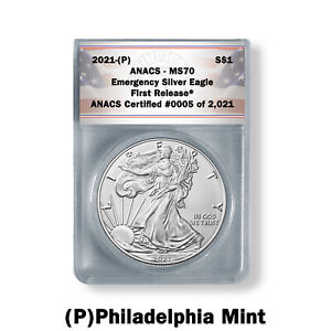 2021 (P) American Silver Eagle MS70 - Emergency ASE Production (1st Release)