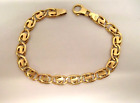 Men's ITALY 14k Yellow Gold Solid Link Bracelet Chain 21.3 Grams Sz 8 3/4