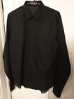 Dior Homme Hedi Slimane SS05 Black Cotton Tuxedo Shirt 41 Large Archive 2005 XL