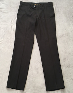 Zilli Paris mens Black Wool Silk Blend Suit Trousers Pants size 34