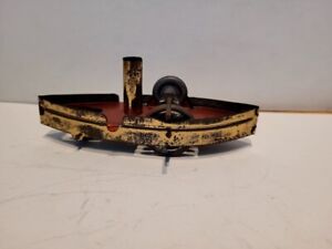 NICE VINTAGE 1910'S HESS  TIN GYRO FLYWHEEL OPRATED BOAT PENNY TOY