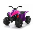 12V Kids ATV Car Ride on Quad Power Wheels Car Toy w/Bluetooth Music LED Lights