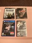 Metal Gear Solid Lot! Peace Walker PSP, Mgs 2,3,4 For PS3 And Mgs5 Ps4 Bundle!